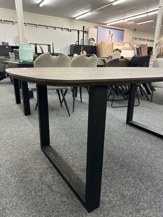 Eetkamertafel Joey Deens ovaal 180cm, Japandi